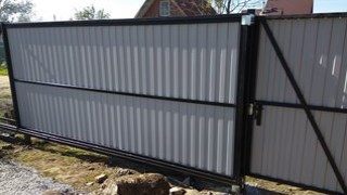 Купить сваи для ворот в Кумертау. Заказать ворота на сваях под ключ от 22256 руб